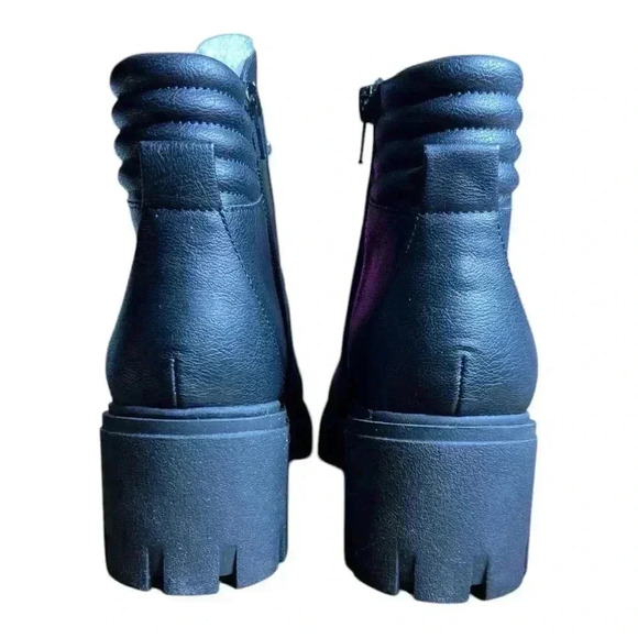 Sun & Stone Women's (Rutheep ) Black Lace-Up Ankle Boots - Picture 5 of 10